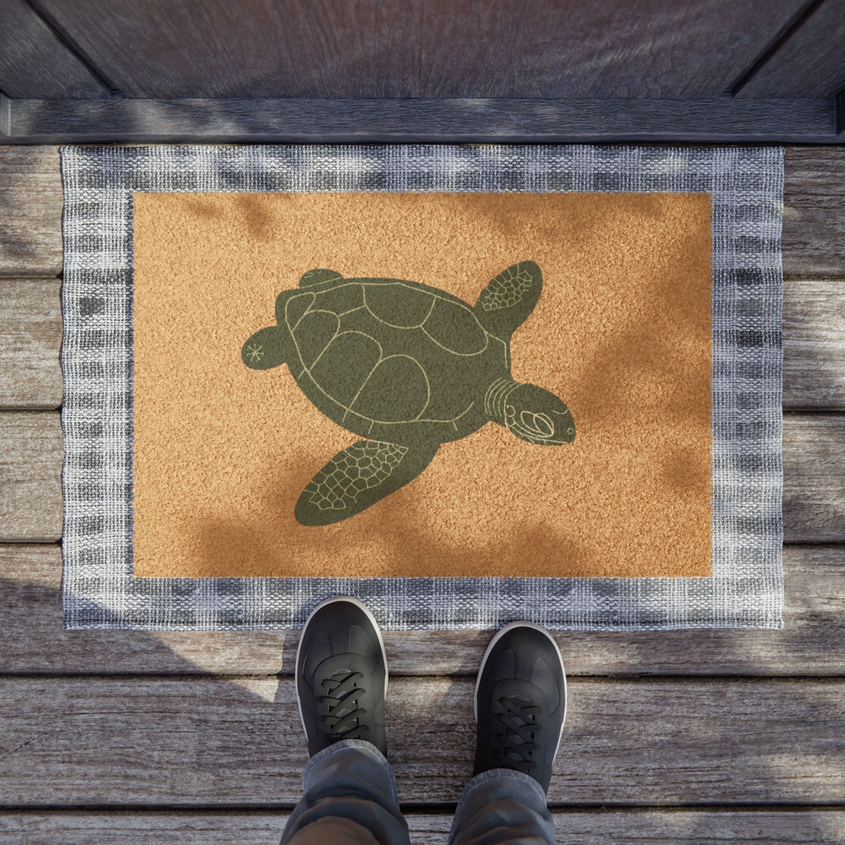 Gliding Sea Turtle Doormat