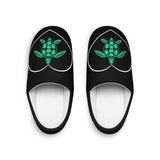 Mens Green SeaTurtle Heart Slippers