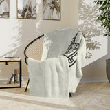 Tribal Tropical Sea Turtle-Themed Velveteen Microfiber Blanket - 3 Sizes