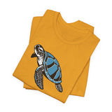 Blue Comic Print Sea Turtle Graphic Tee - 7 Colors