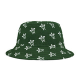 Green and White Print Sea Turtle Pattern Bucket Hats - Large Sizes Available