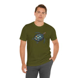 Oil Paint Green and Blue Sea Turtle Graphic Tee - 6 Colors