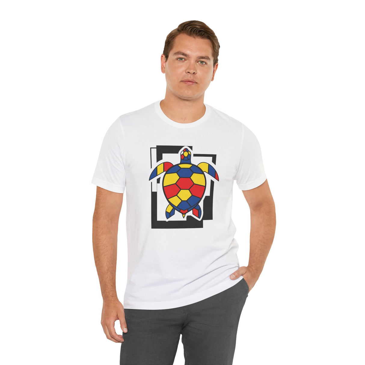 Bauhaus  Red Blue Yellow Sea Turtle Graphic Tee - 6 Colors