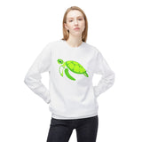 Neon Green Sea Turtle Sweatshirt