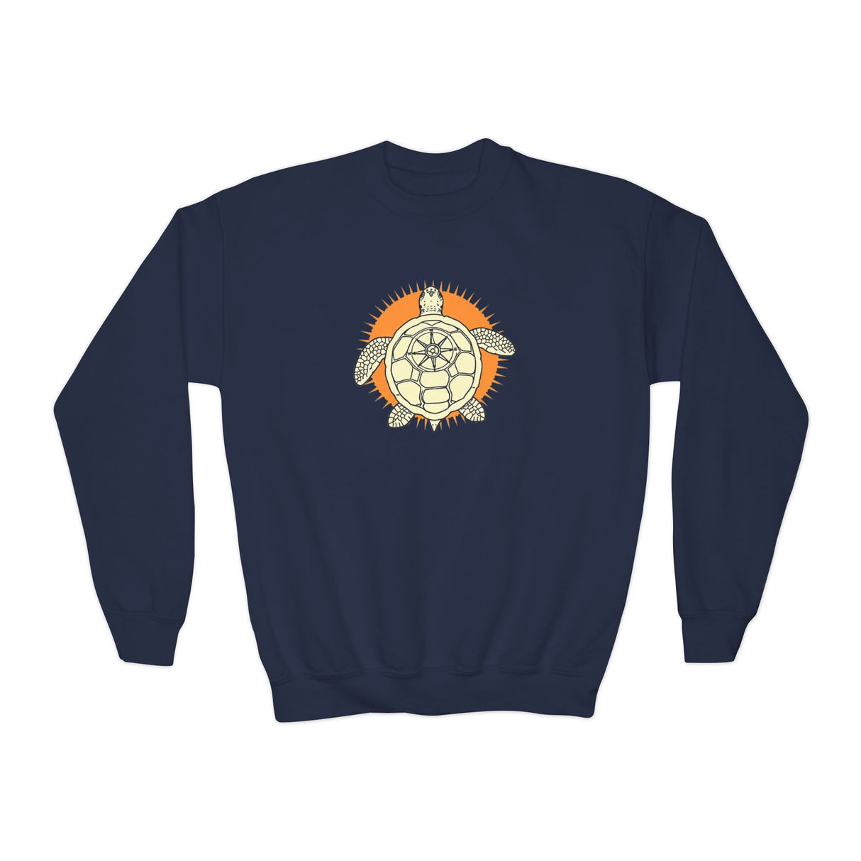 Navigator Sea Turtle Graphic Youth Crewneck Sweatshirt