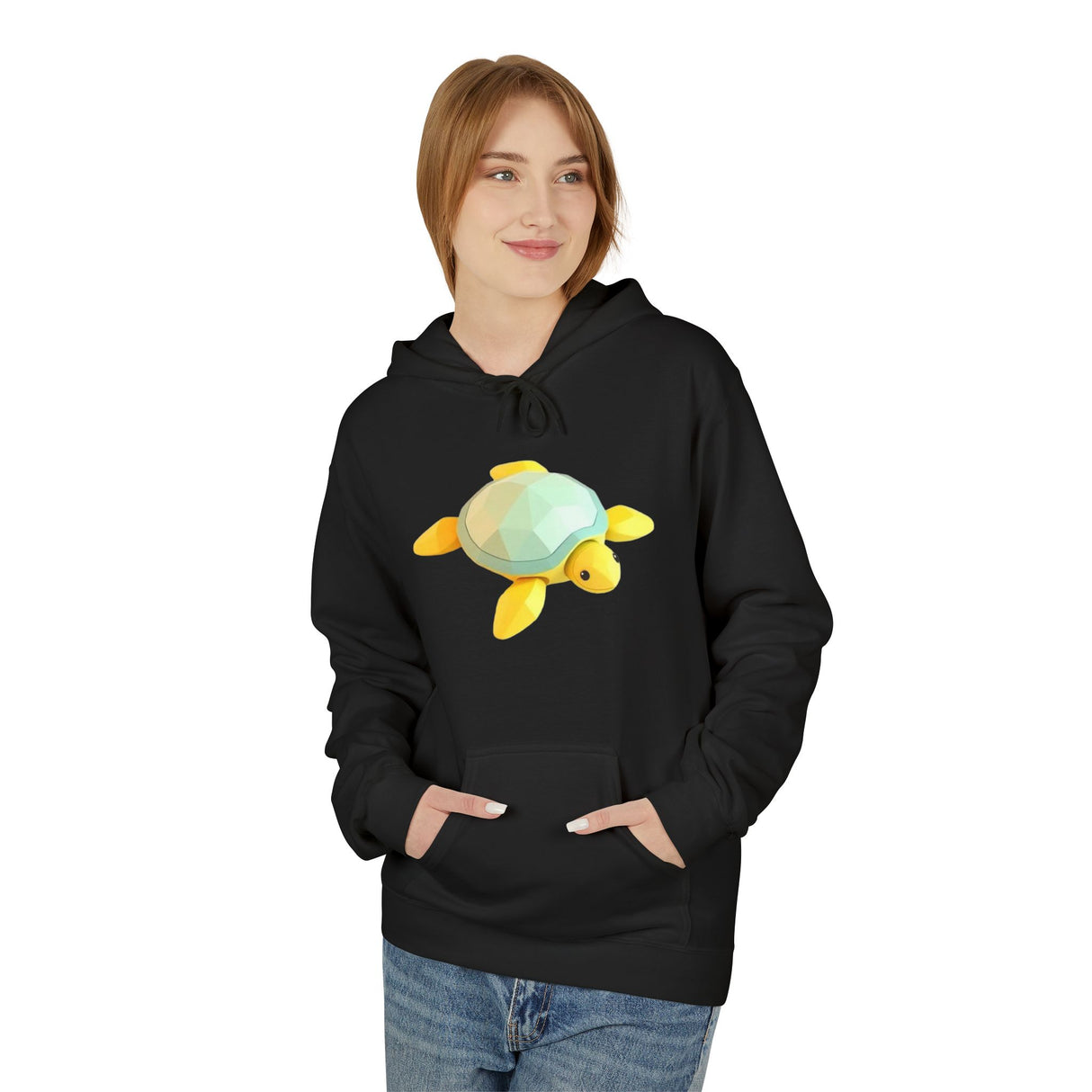 Digi-Block Baby Sea Turtle Hoodie - Comfy Unisex Fleece Sweatshirt - 5 Colors