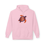 Orange and Purple Mod Art Sea Turtle Hoodie - 8 Colors