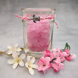 Sea Turtle Bracelet Braided Cord Magenta Pink White (approx. 5-7+ inches AROUND) Rose Blush White Knit String Sea Turtle Bracelet to gift!