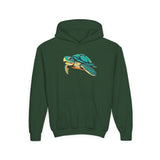 Youth Teal Sea Turtle Hoodie - 6 Colors
