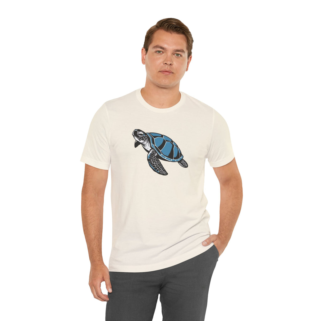 Blue Comic Print Sea Turtle Graphic Tee - 7 Colors