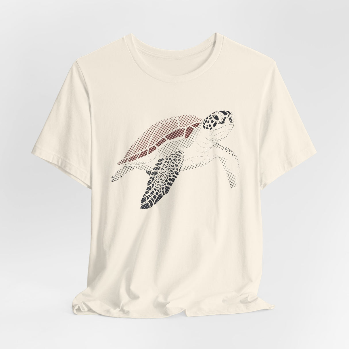 Maroon HalfTone Sea Turtle Graphic Tee - 4 Colors