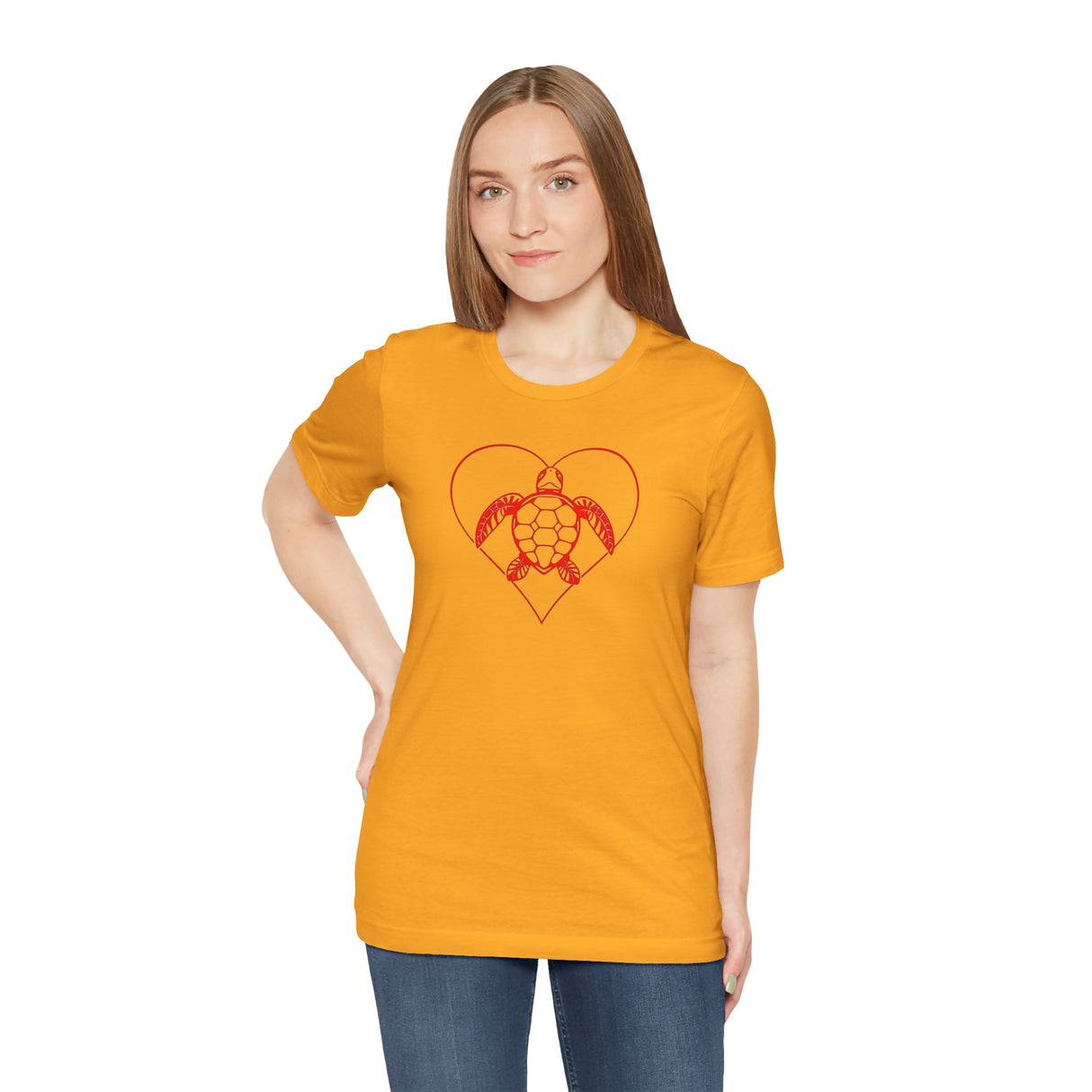 Red Heart Sea Turtle Graphic Tee - 8 Colors