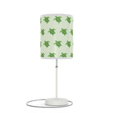 Green Sea Turtle Pattern Table Lamp, Nightstand Light, Sea Life Decor, Beach House Accent, Kid's Room Lighting