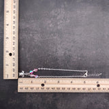Sea Turtle Anklet Light Pink Beads Silver Color (approx. 9+ inches AROUND) Cute Pink Sea Turtle Charm Anklet for any beachy outfit!