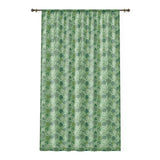 Green Sea Turtle and Palms Pattern Window Curtain