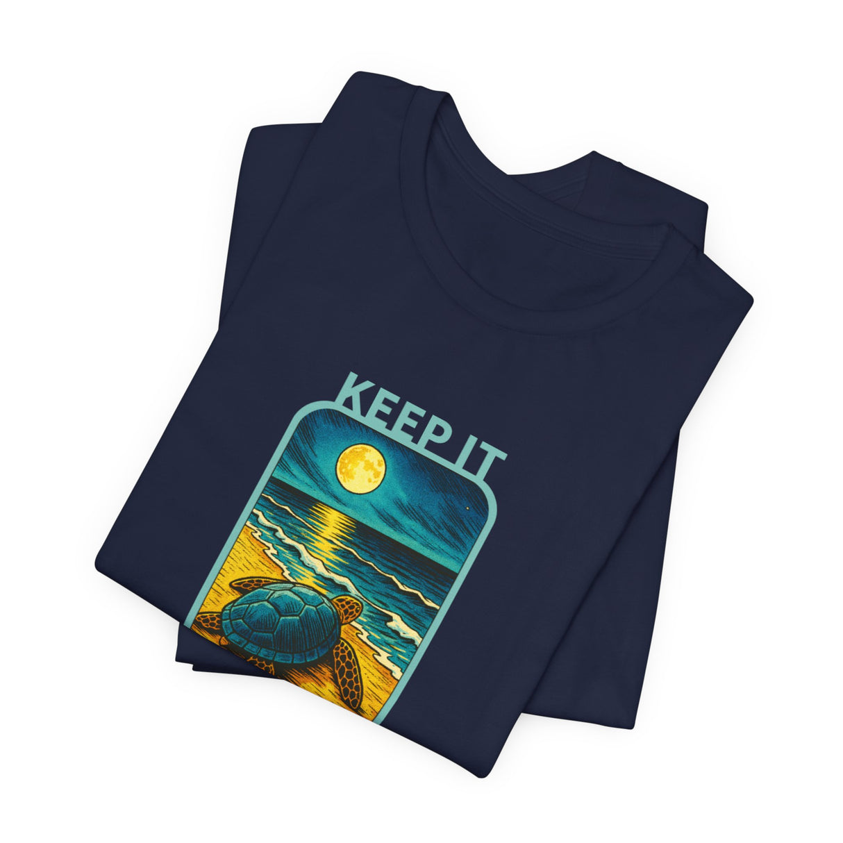 Keep it Dark Flat Safe Sea Turtle Illustration Tee - 4 colors