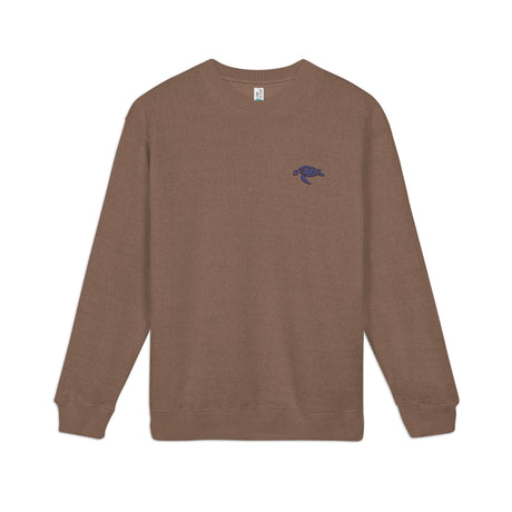 Unisex Blue Sea Turtle Embroidered Crewneck Sweatshirt - 4 colors