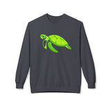 Neon Green Sea Turtle Sweatshirt
