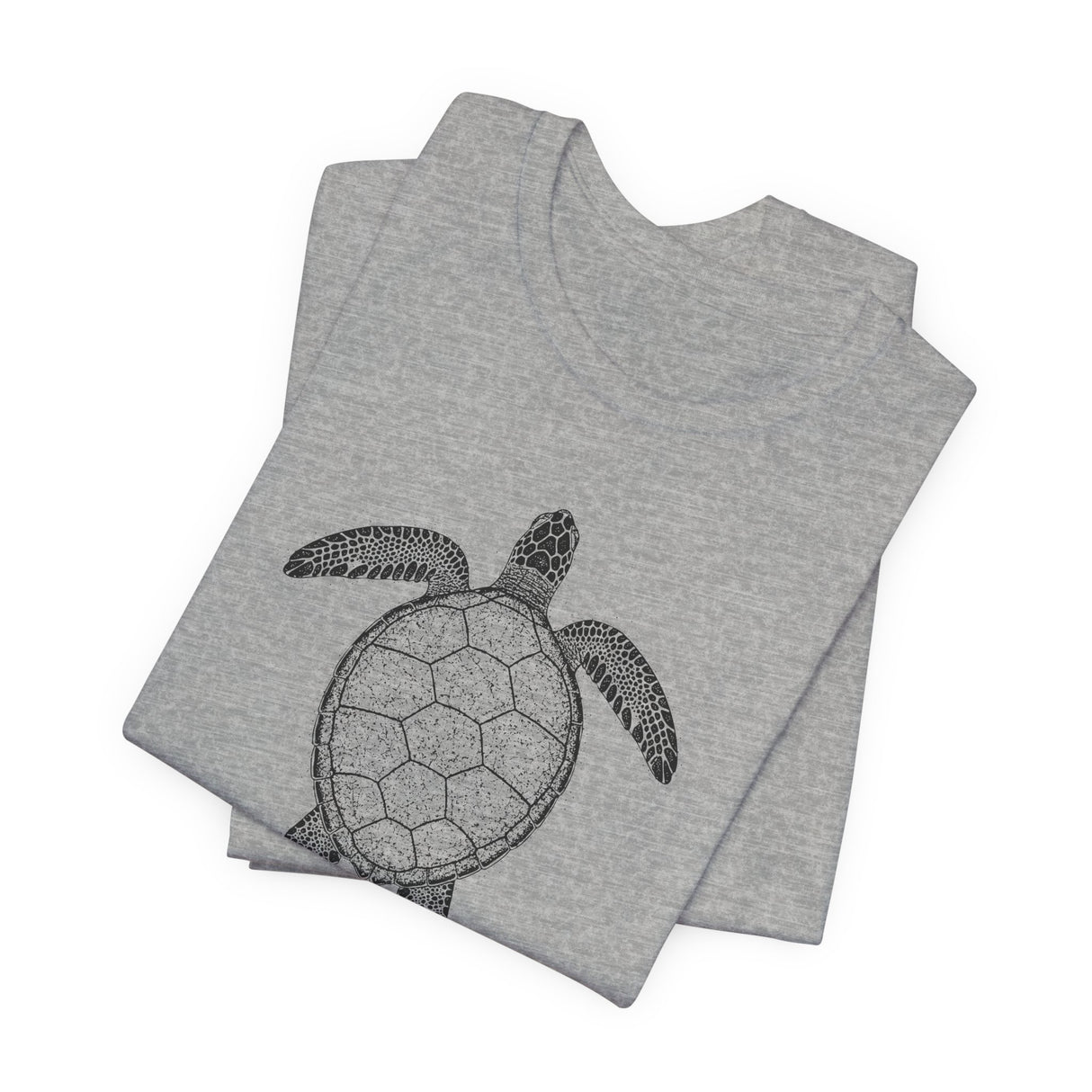 Intricate Black Ink Sea Turtle Graphic Tee - 7 Colors
