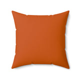 Burnt Orange Tiki Sea Turtle Pillow, Faux Suede Pillow - 4 sizes