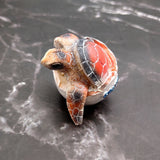 Sea Turtle Egg Hatchling Red Shell (1 sea turtle approx. 2+ inches) Red Painted Resin Baby Sea Turtle Egg Figure for coastal home décor!