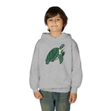 Kids Green Sea Turtle Illustration Hoodie - 5 Colors