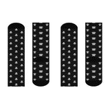 Balck Sea Turtle Cushioned Crew Socks