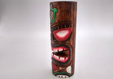 Tropical Tiki Face Totem Large Painted Turtle (1 pole approx. 8 inches tall) Painted Tiki Face Totem Pole for tiki island home decor!