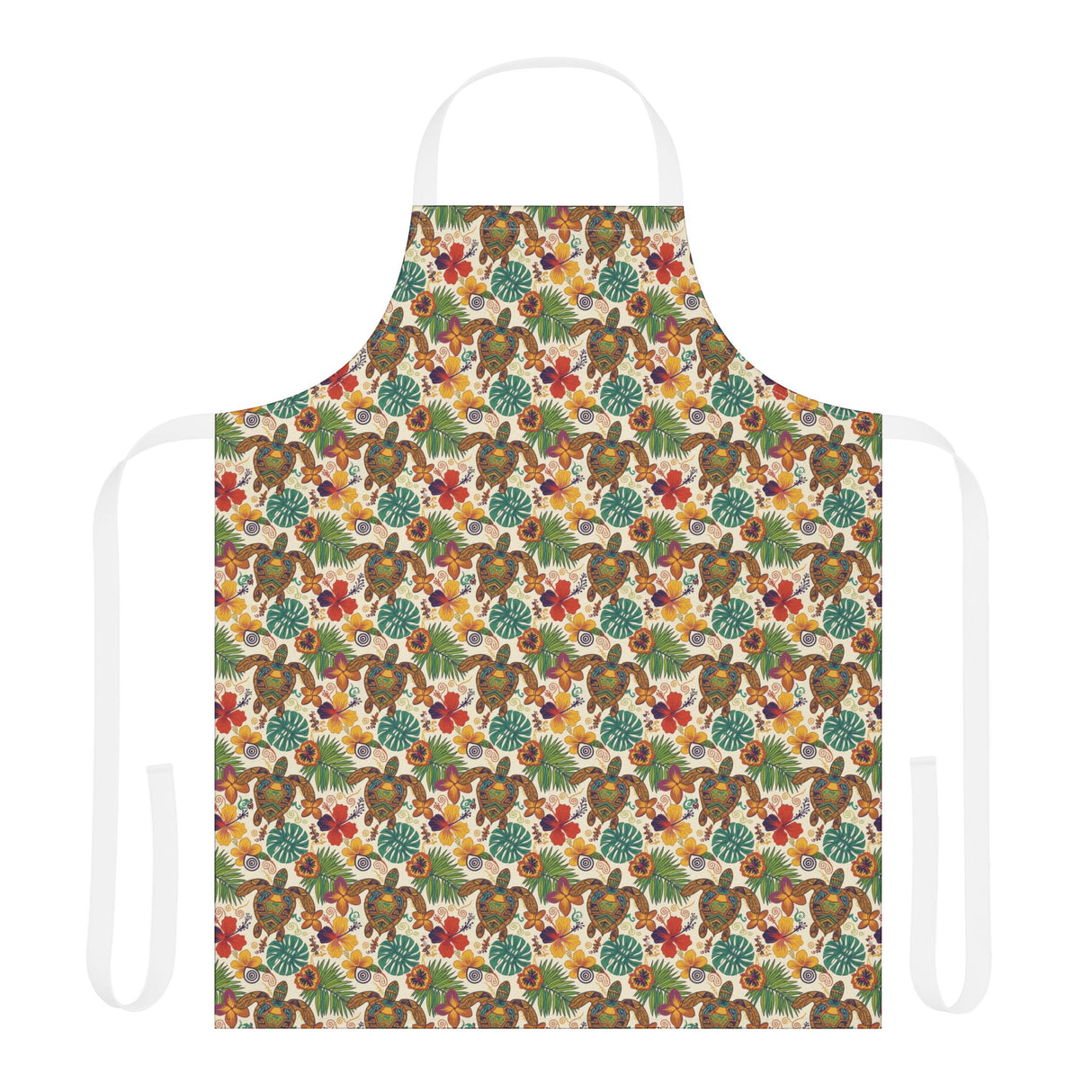 Tropical Sea Turtle Apron - Colorful Kitchen Gift