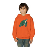 Kids Green Sea Turtle Illustration Hoodie - 5 Colors