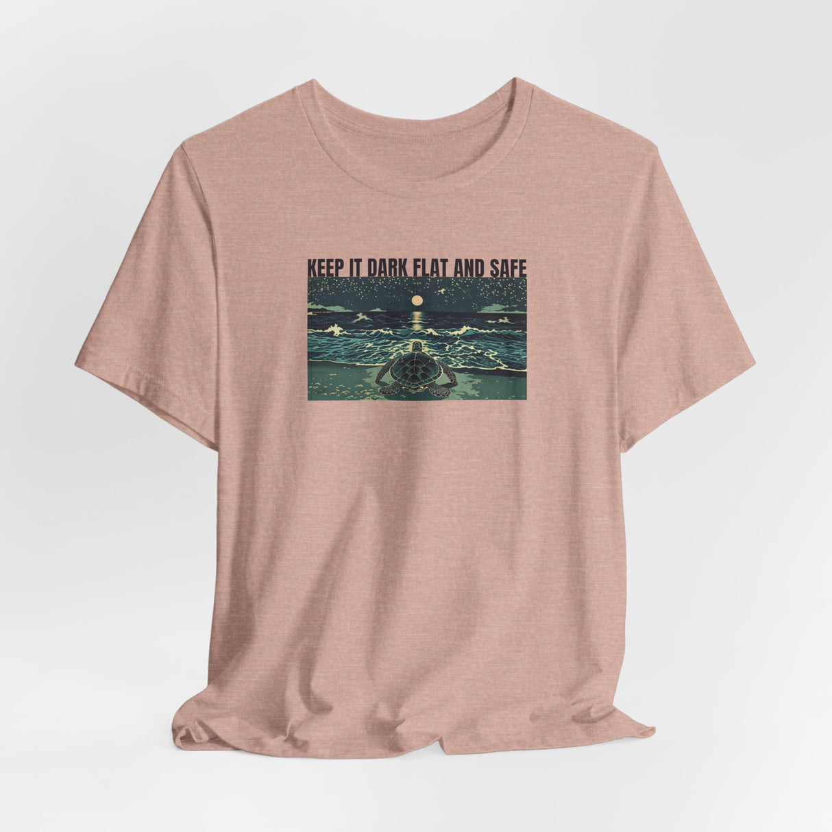 Keep It Dark Flat Safe Ink Art Sea Turtle Tee - 6 Colors Light