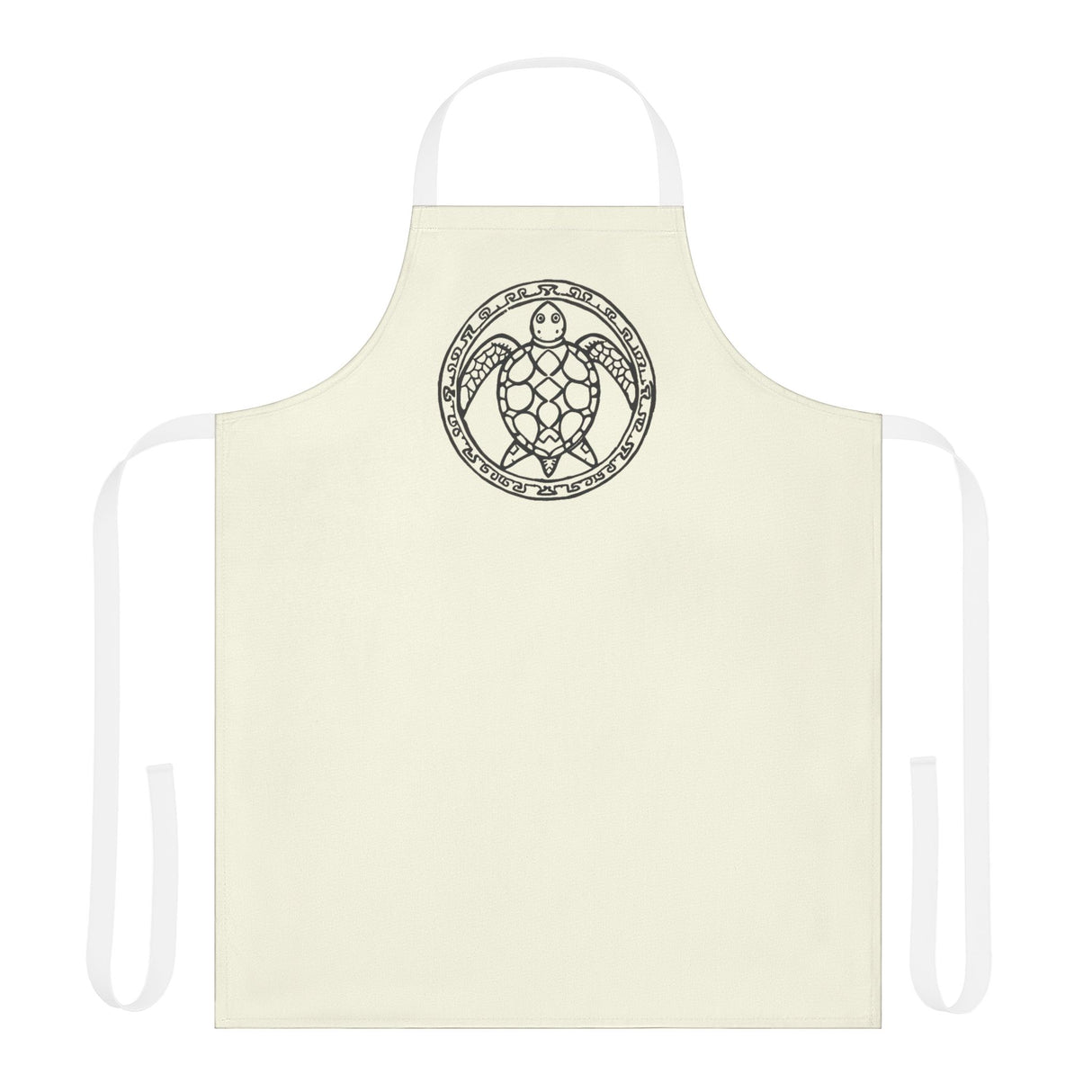 Off White Sea Turtle Apron, Colorful Kitchen Gift for Chefs, Artsy Cooking Attire, Fun Gift for Foodies, Unique BBQ Apron