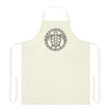 Off White Sea Turtle Apron, Colorful Kitchen Gift for Chefs, Artsy Cooking Attire, Fun Gift for Foodies, Unique BBQ Apron