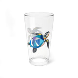 Stained Glass Sea Turtle Pattern Design 16oz Drinkware