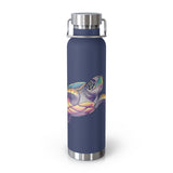 Dark Blue Airbrush Sea Turtle Water Bottle 22oz