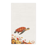 Swimming Orange Sea Turtle Tea Towel (cotton, poly)