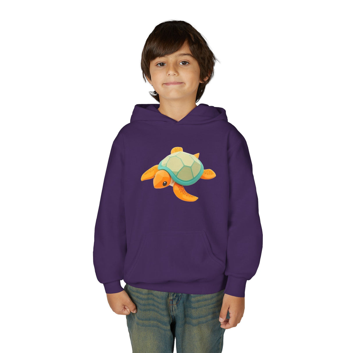 Youth Orange and Teal Sea Turtle Hoodie - 6 Colors