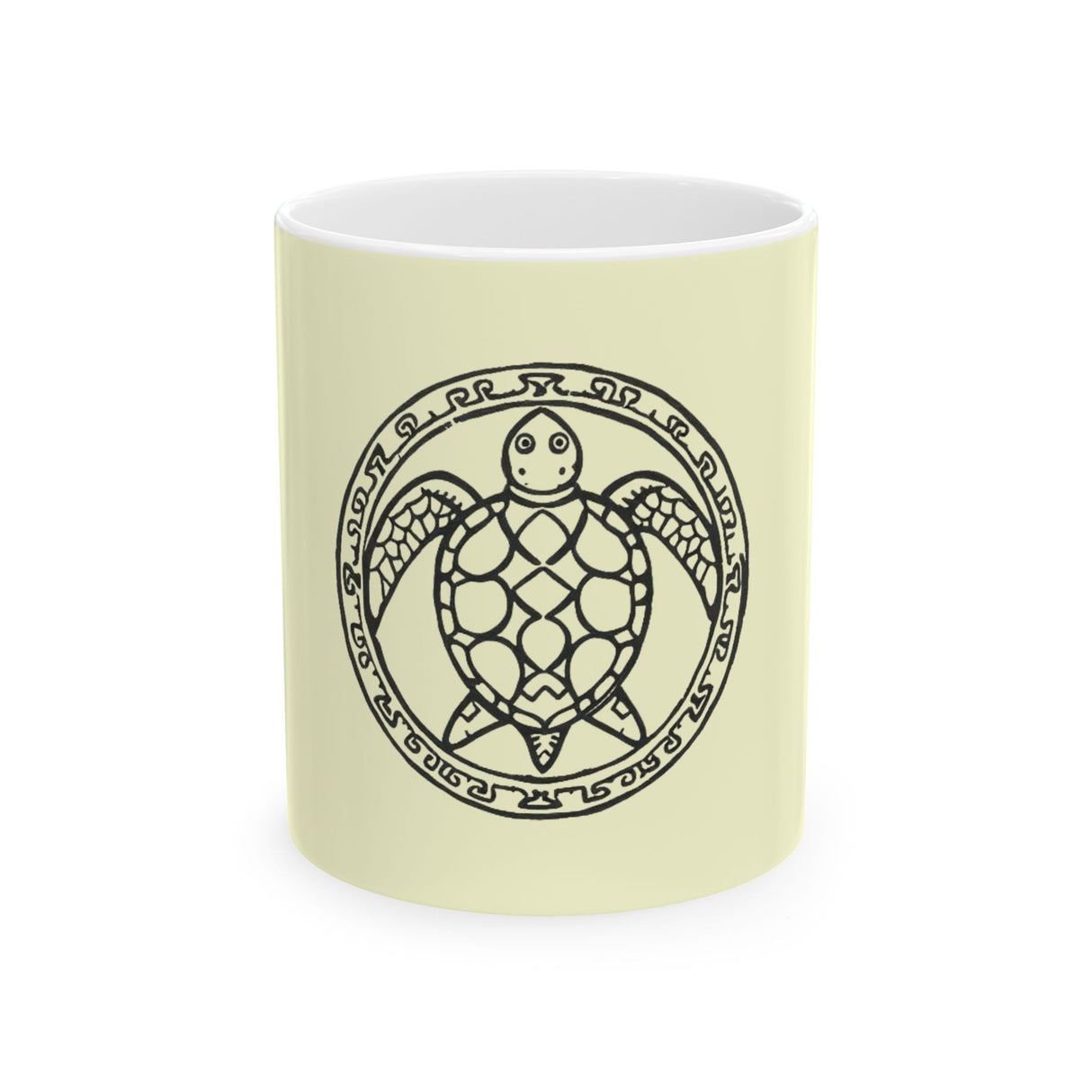 Island Design Sea Turtle Ceramic Mug - Sea Turtle Lover Gift, Ocean Decor, Animal Art, Eco-Friendly Drinkware, Perfect for Summer
