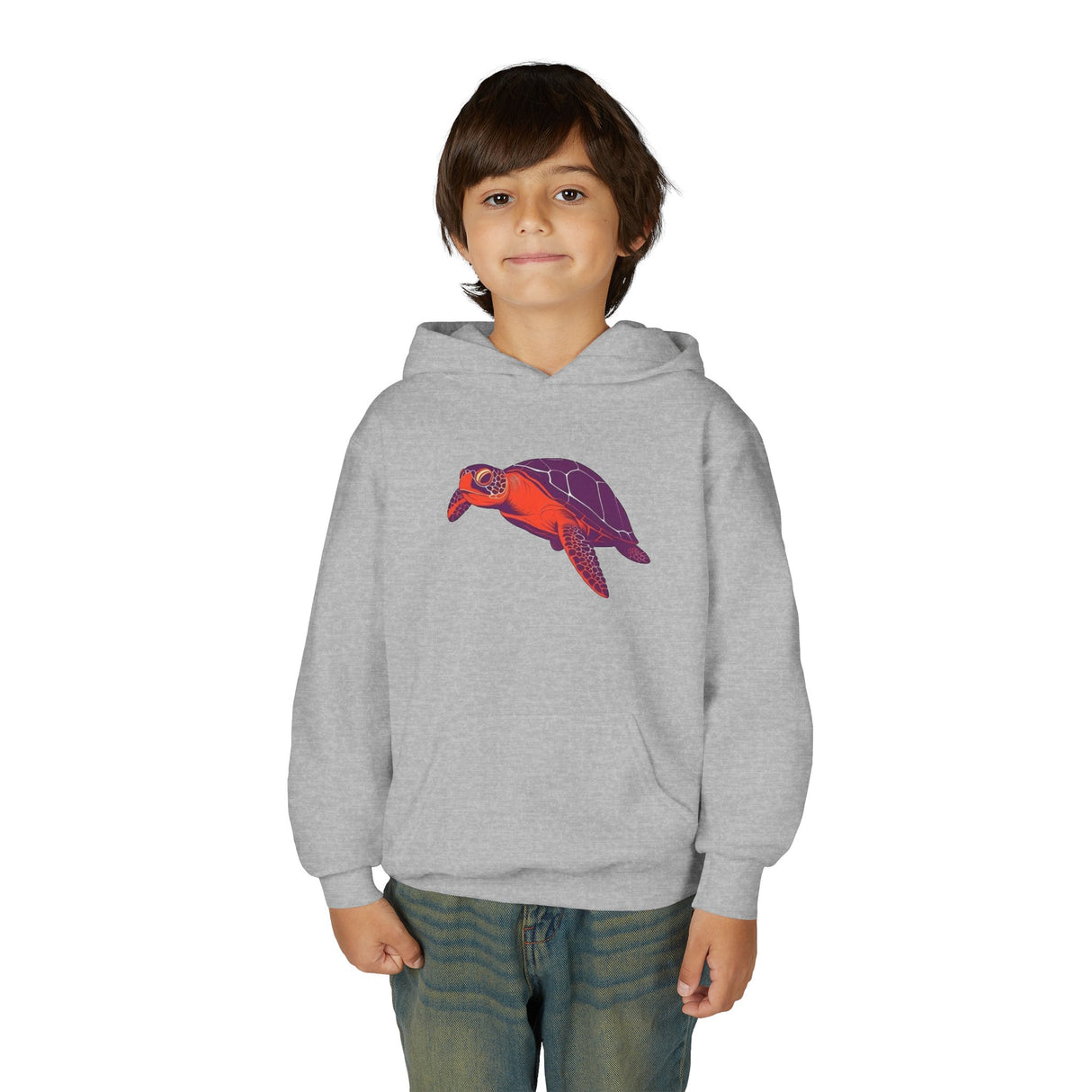 Youth Purple and Orange Sea Turtle Hoodie - 4 Colors