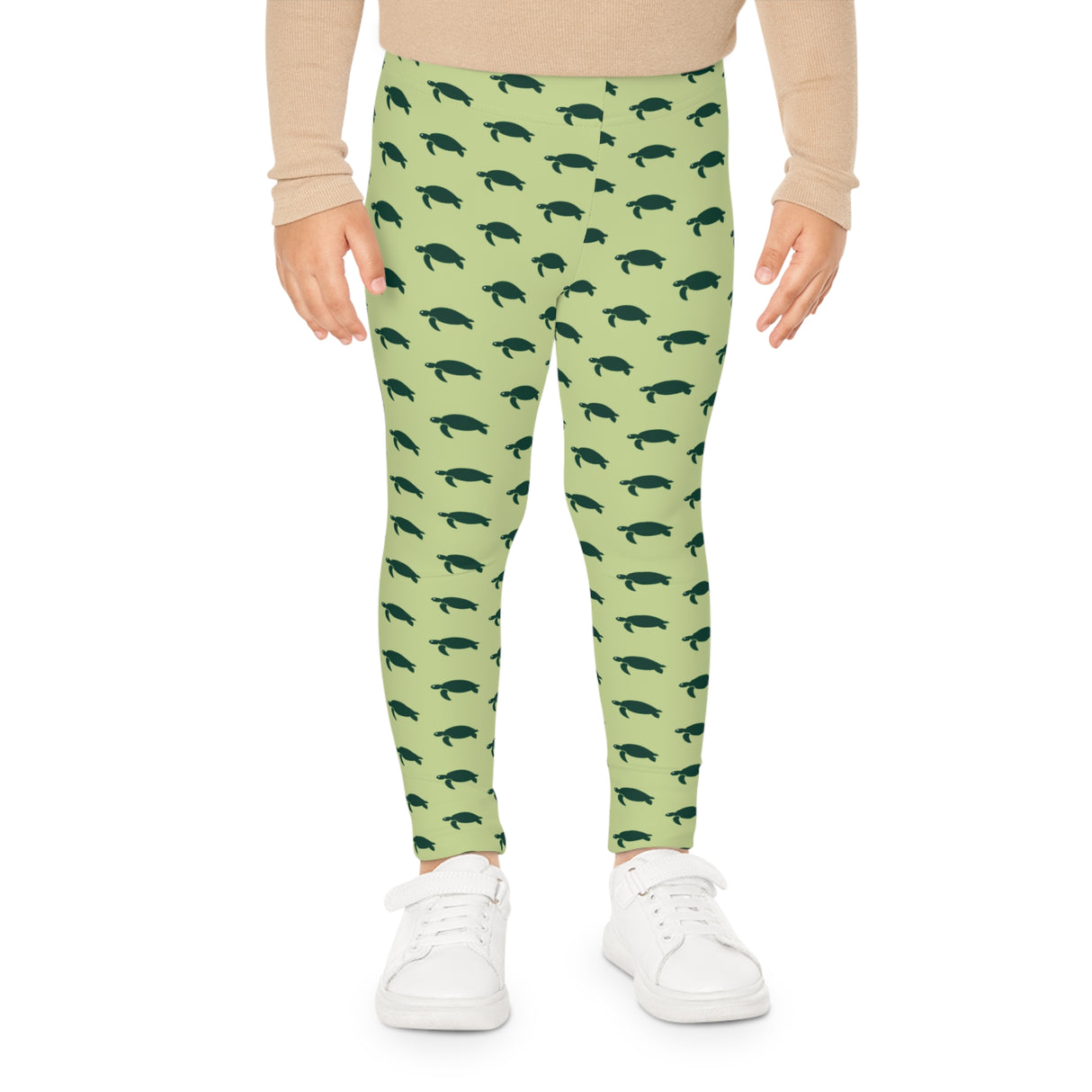 Cute Sea Turtle Kids Leggings - Comfortable, Fun Clothing for Playtime, Gifts for Birthdays, Christmas, Everyday Wear, Toddler Fashion