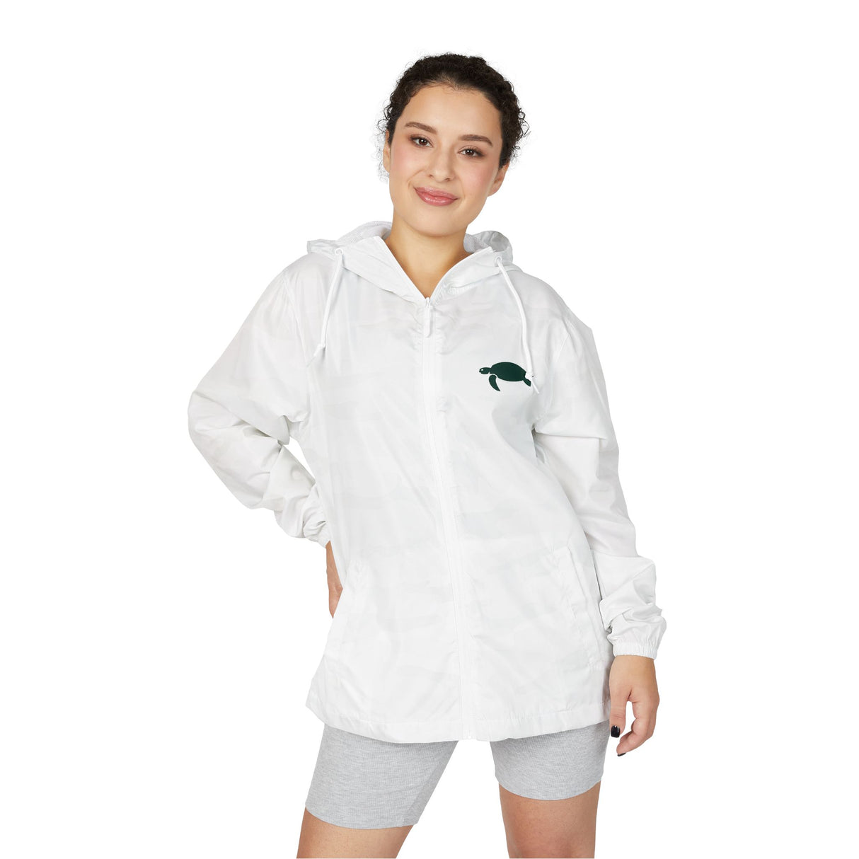Sea Turtle Icon Unisex Full-Zip Windbreaker Jacket - 2 colors
