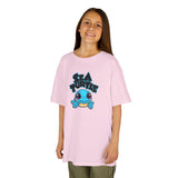 Kids Cute Baby Sea Turtle Blue Cartoon Tee - 7 colors
