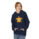 Gold Sea Turtle Hoodie - Comfy Unisex Fleece Sweatshirt - 4 Colors