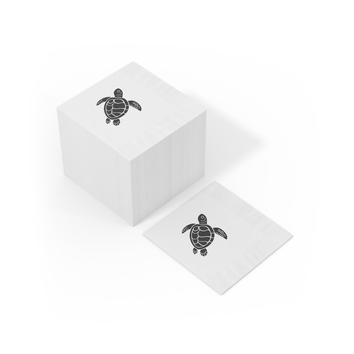 Black Island SeaTurtle-Themed Cocktail Napkins