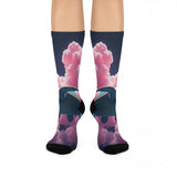 Flying Sea Turtle Cushioned Crew Socks