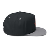 Red Sea Turtle Heart Embroidered Flat Bill Cap