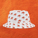 White Red Sea Turtle Pattern Bucket Hat, Summer Accessory, Beachwear, Gift for Sea Turtle Fans - Large Sizes Available