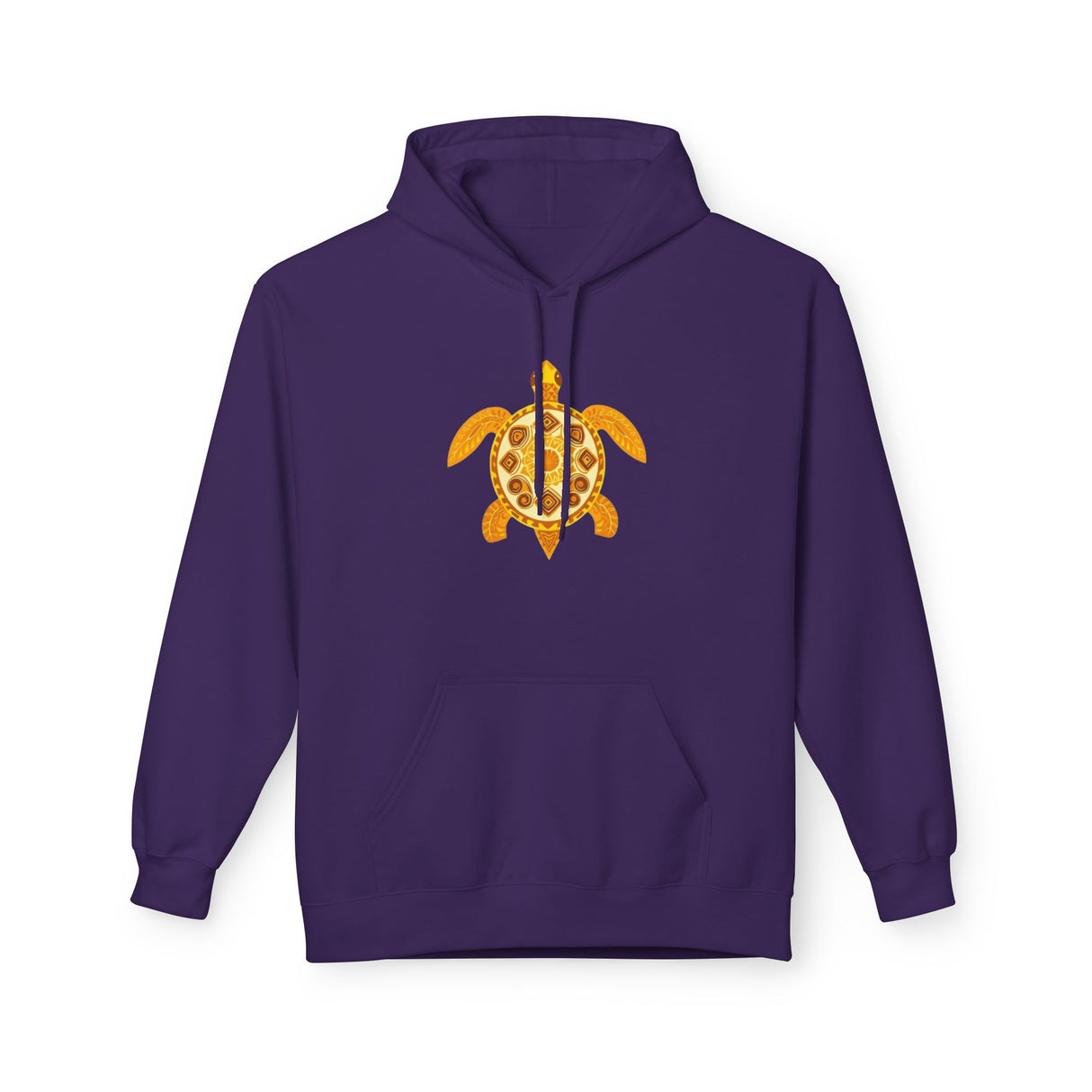 Gold Sea Turtle Hoodie - Comfy Unisex Fleece Sweatshirt - 4 Colors
