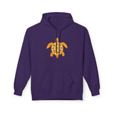 Gold Sea Turtle Hoodie - Comfy Unisex Fleece Sweatshirt - 4 Colors