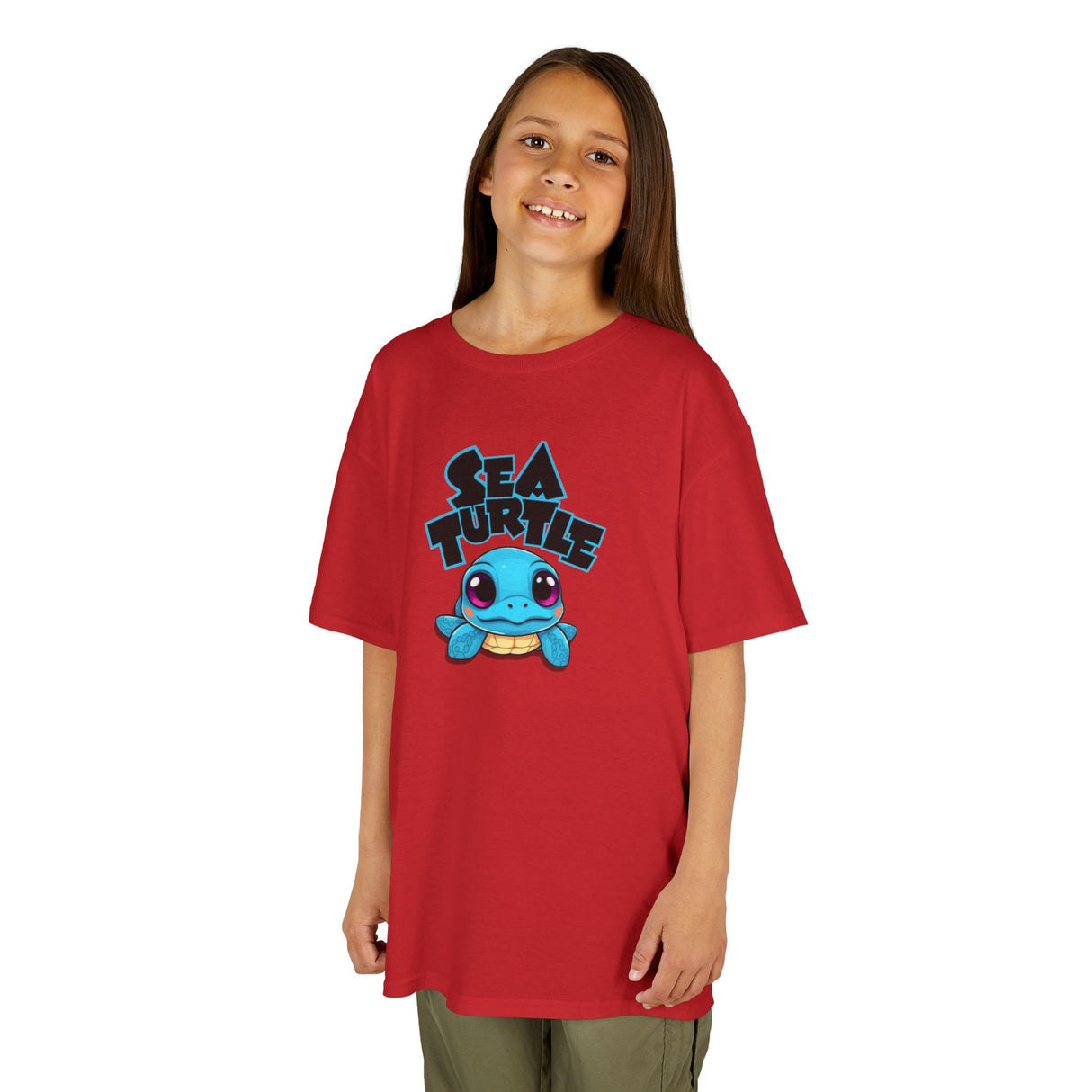 Kids Cute Baby Sea Turtle Blue Cartoon Tee - 7 colors